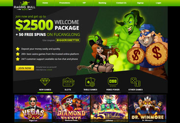Raging Bull Slots AUD Pokies Logo